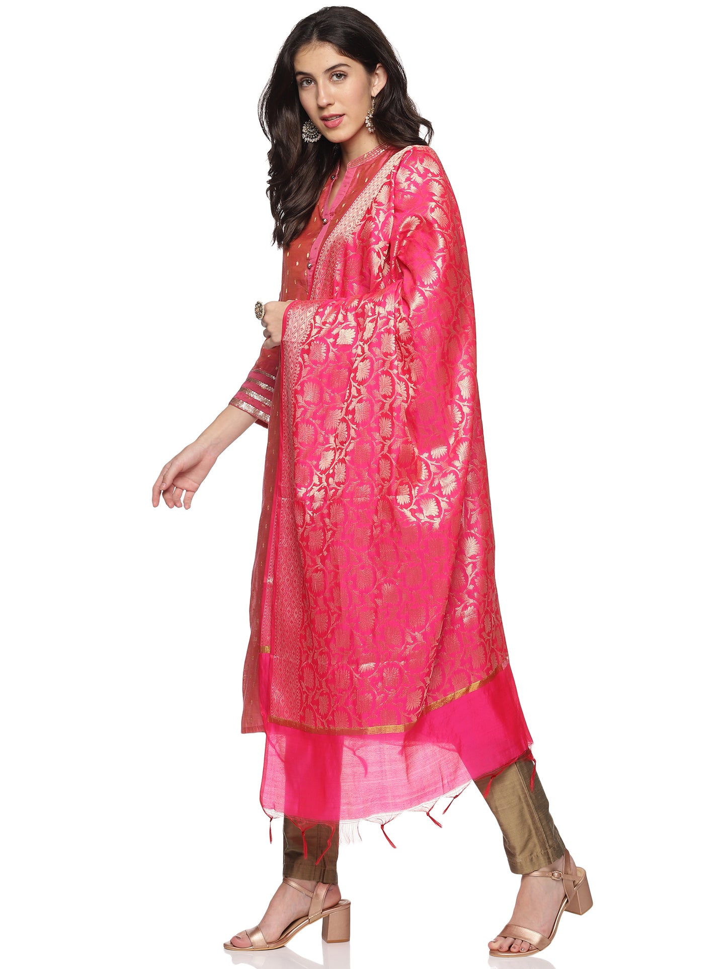 Pink Silk Fabric