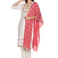 Kurti 3PC Cream & Red