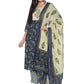 Kurti 3PC Navy Blue