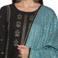 Kurti 3PC Black & Blue