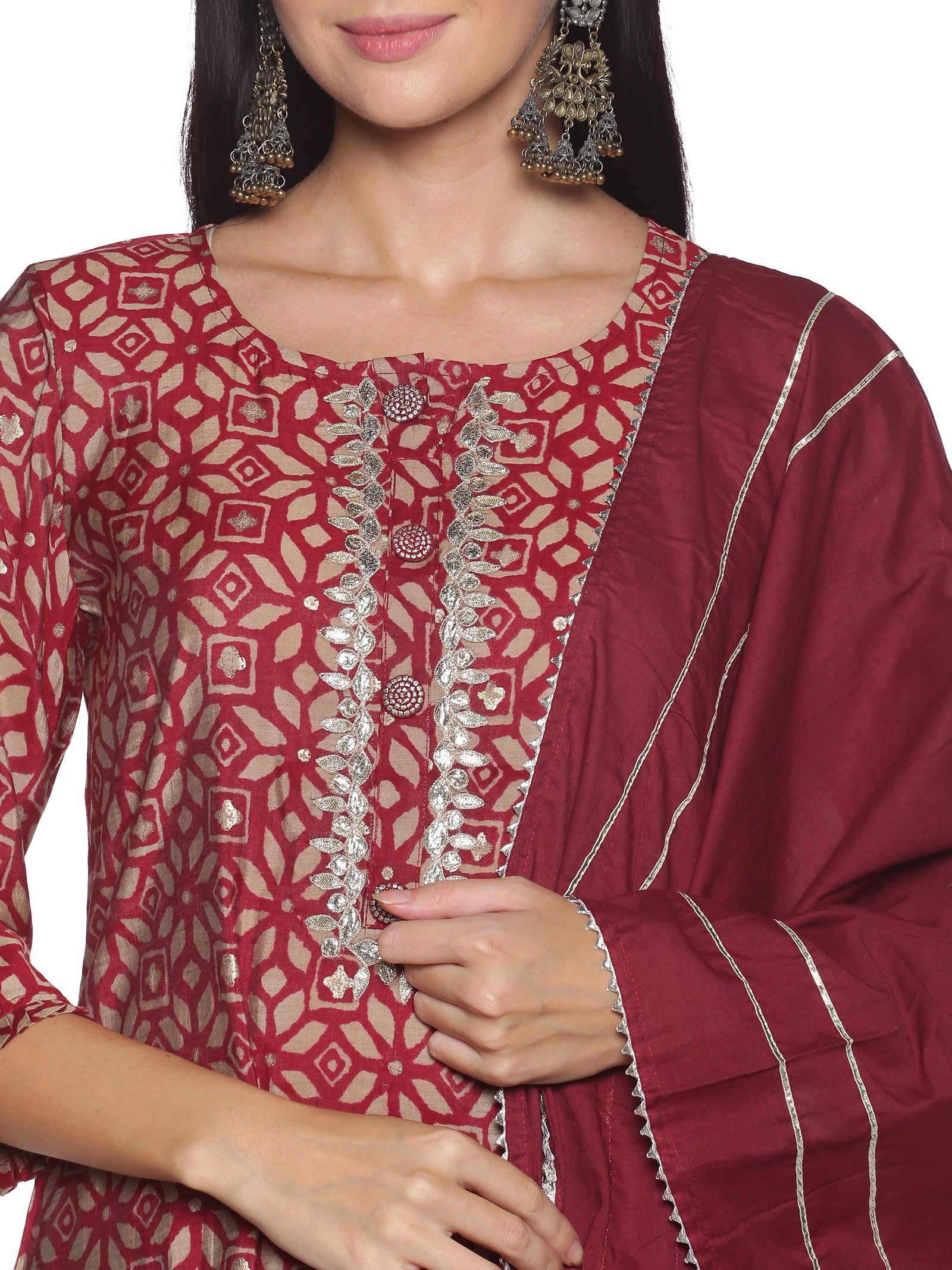 Share 151+ maroon silk kurti super hot