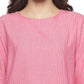 Tutty Pink Cotton Chambray Fabric