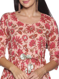 Kurti 2PC Pink & Peach