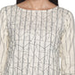 Single Kurti Cream & Black