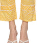 Tuskan Yellow with White Cotton Fabric 
