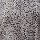 Straight Cotton Kurti - Animal Print - Cream colour - Round Neck